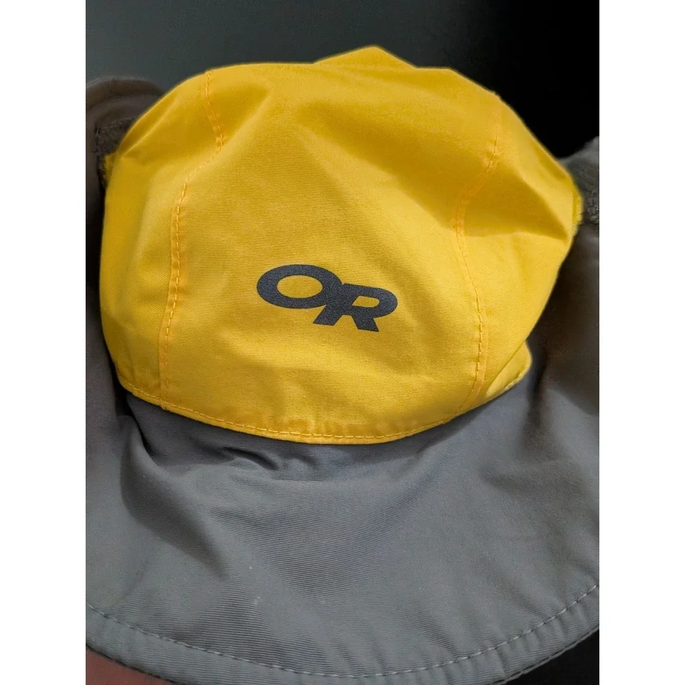 Outdoor Research Seattle Sombrero Youth Kids Hat Gray Yellow Extra Small / Small